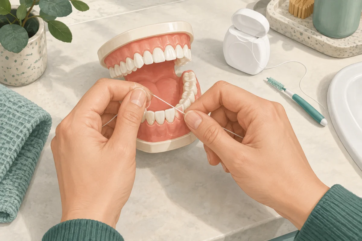 Imagem editorial: Fio dentário ou escovilhões: como limpar entre os dentes