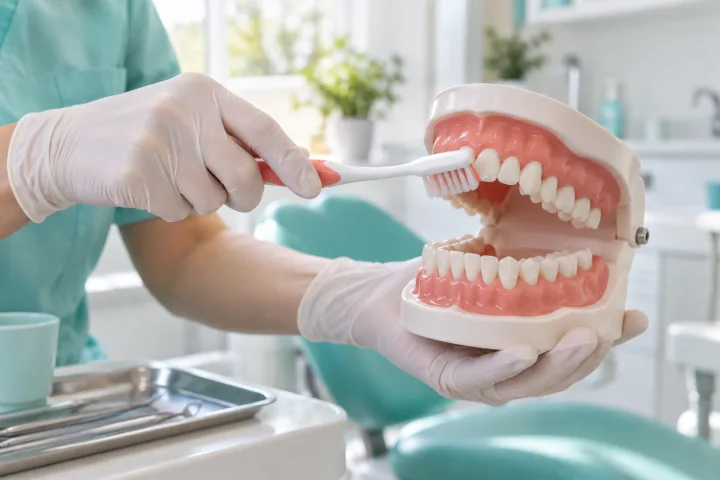 Imagem informativa sobre Higiene oral