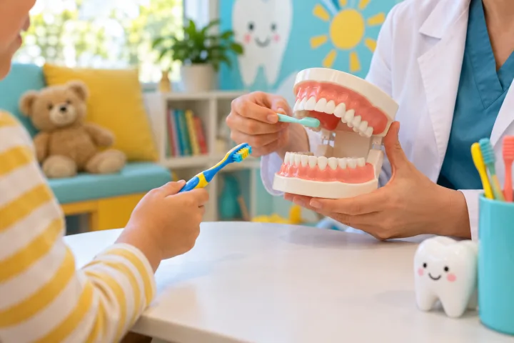Imagem informativa sobre Odontopediatria