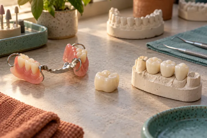 Imagem informativa sobre Próteses dentárias